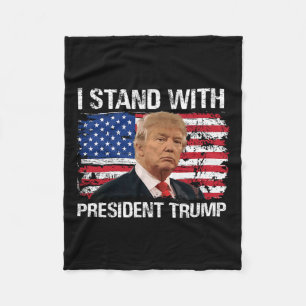 Stand Präsident Trump - amerikanische Flagge Trump Fleecedecke