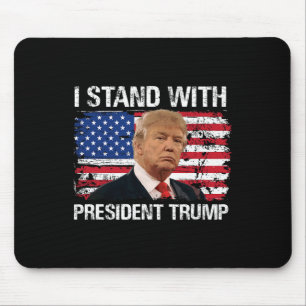 Stand Präsident Trump - amerikanische Flagge Trump Mousepad