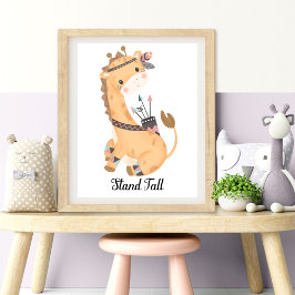 Stand Tal Animal Kinderzimmer Wall Art Fotodruck