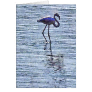 Stand Tall Flamingo Wasserfarbe