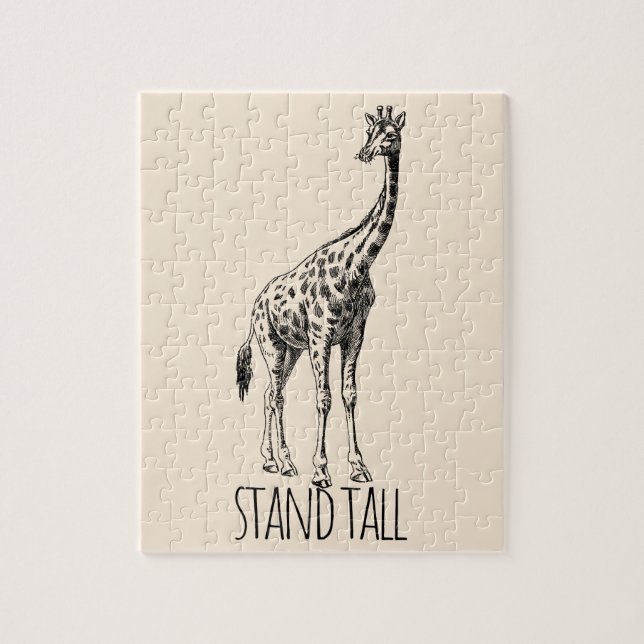 Stand Tall Graceful Giraffe Puzzle (Vertikal)