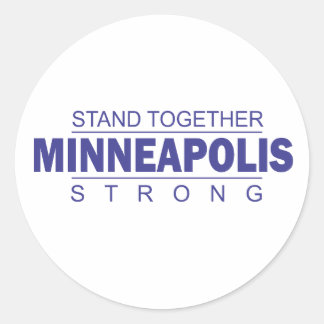 Stand Together Minneapolis  Runder Aufkleber
