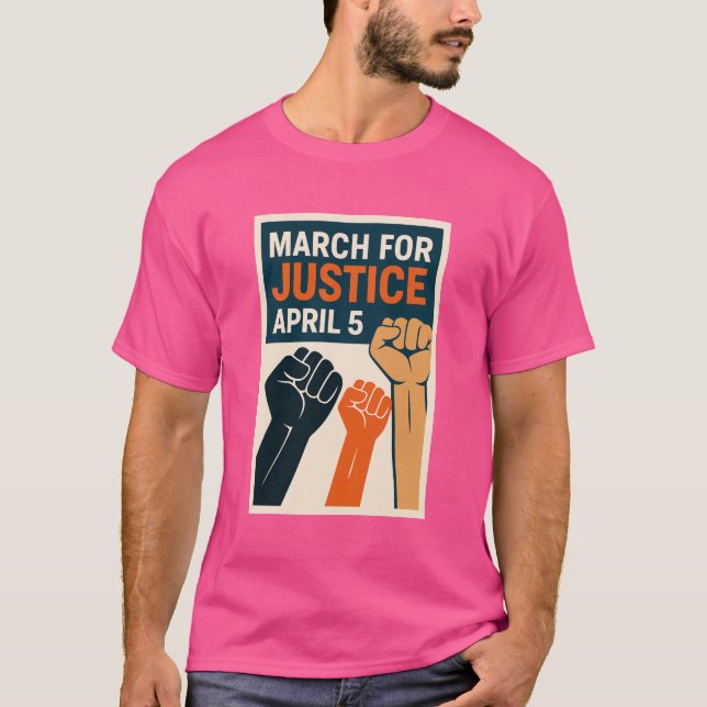 Stand Together - Shirt für Justiz-März am 5. April (Vorderseite)