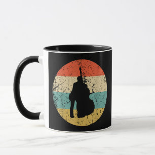 Stand Up Bass-Shirt - Vintage Retro-Musik Tasse