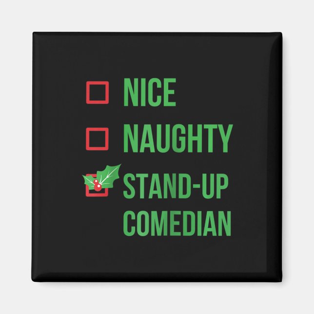 Stand-up Comedian Funny Pajama Weihnachtsgeschenk  Magnet (Vorne)