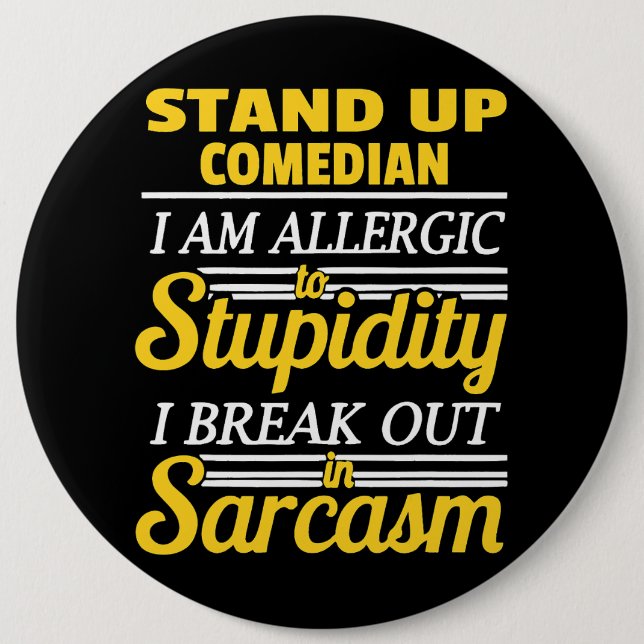Stand Up Comedy Funny Button (Vorderseite)