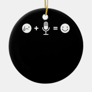 Stand-Up Comedy macht glückliches, lustiges Gesche Keramik Ornament