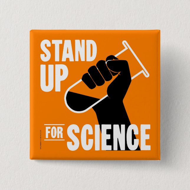 Stand Up for Science Test Tube Button (Vorderseite)