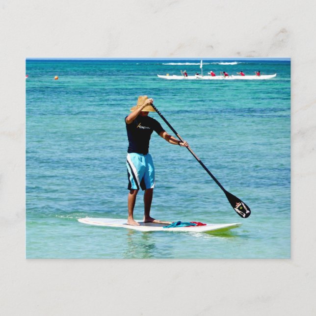 Stand-up Paddle Board - Saipan, Mikronesien Postkarte (Vorderseite)