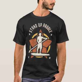 Stand Up Paddle SUP Vintage Retro Classic Sport T-Shirt