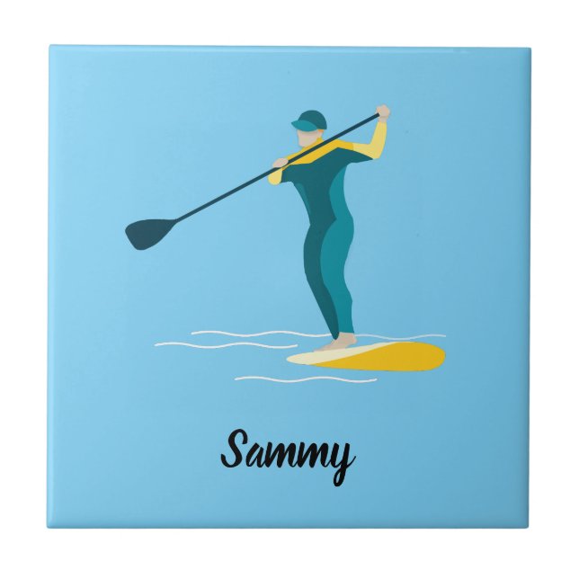 Stand Up Paddleboarding Fliese (Vorderseite)