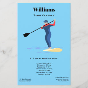 Stand Up Paddleboarding Flyer