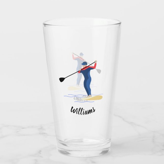 Stand Up Paddleboarding Glas (Rückseite)