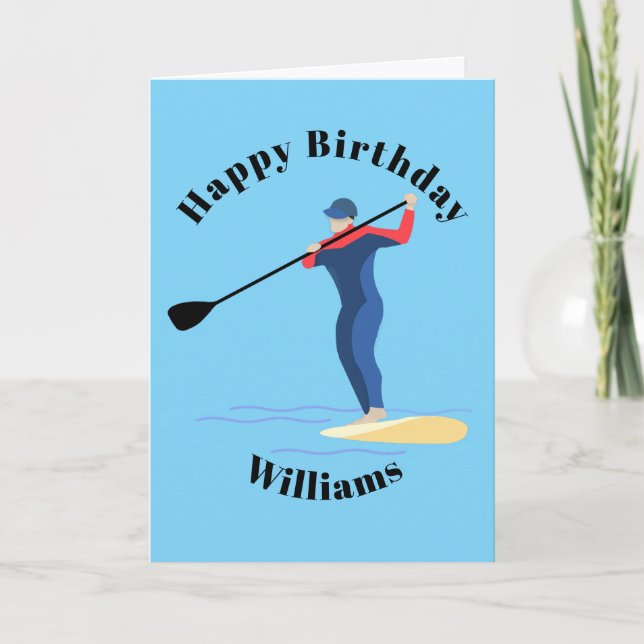 Stand Up Paddleboarding Karte (Vorderseite)