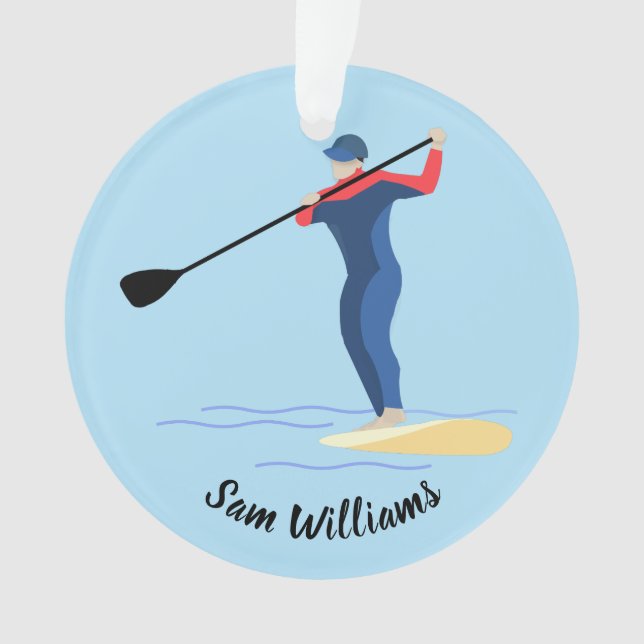 Stand-up Paddleboarding Ornament (Vorderseite)