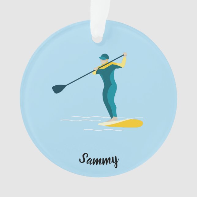 Stand Up Paddleboarding Ornament (Vorderseite)