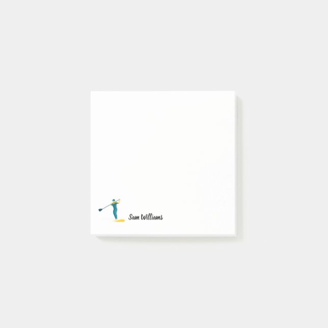 Stand-up Paddleboarding Post-it Klebezettel (Vorderseite)