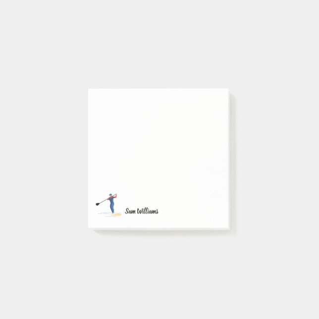 Stand-up Paddleboarding Post-it Klebezettel (Vorderseite)