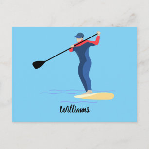 Stand Up Paddleboarding Postkarte