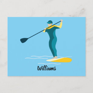 Stand Up Paddleboarding Postkarte