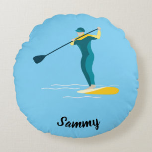 Stand Up Paddleboarding Rundes Kissen
