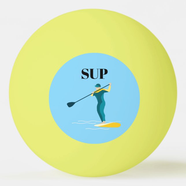 Stand-up Paddleboarding Tischtennisball (Vorderseite)