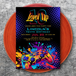 Stand-Up Video Game Controller - Geburtstag Einladung