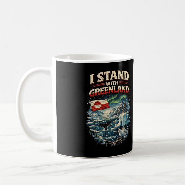 Stand with Greenland Kaffeetasse (Links)