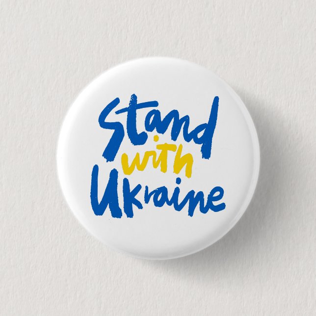Stand With Ukraine Buttons (Vorderseite)