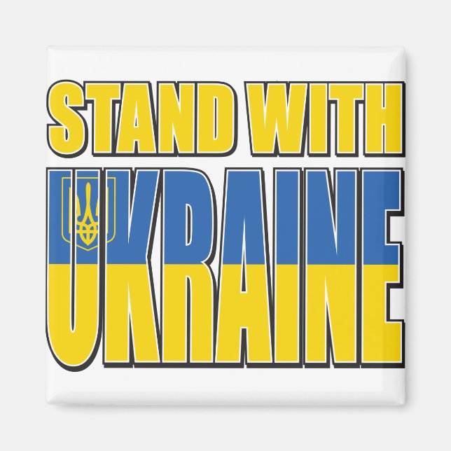 Stand-with-Ukraine Magnet (Vorne)