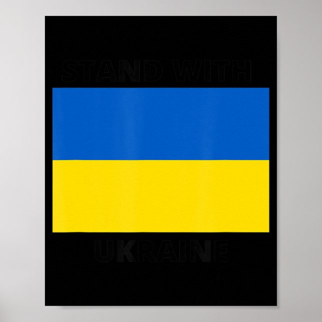 Stand with Ukraine  Poster (Vorne)