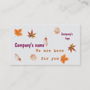 Standard, 3,5" x 2,0" Herbstausgabe Visitenkarte