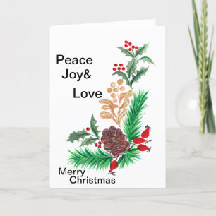 Standard, 5" x 7" Faltäre Weihnachtskarten Feiertagskarte