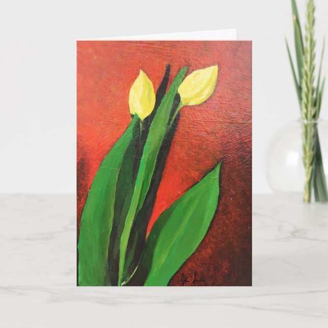 Standard, 5" x 7" geklappte Grußkarte BLANK Karte (Vorderseite)