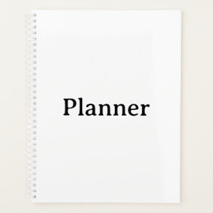 Standard 8,5" x 11" Hartcover, weiße Spirale  Planer