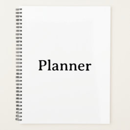 Standard 8,5" x 11" Softcover, schwarze Spirale  Planer