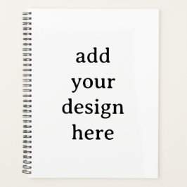 Standard 8,5" x 11" Softcover, schwarze Spirale  Planer