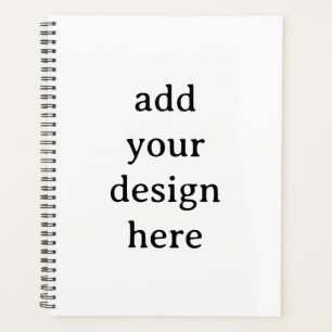 Standard 8,5" x 11" Softcover, schwarze Spirale Planer