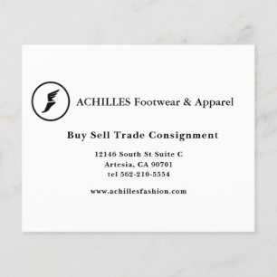 Standard, 9,0 cm x 5,0 cm Visitenkarte Flyer