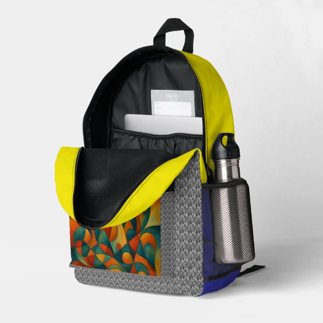 Standard Akkorde Bedruckter Rucksack (Rückseitige Ecke links (Offen) )