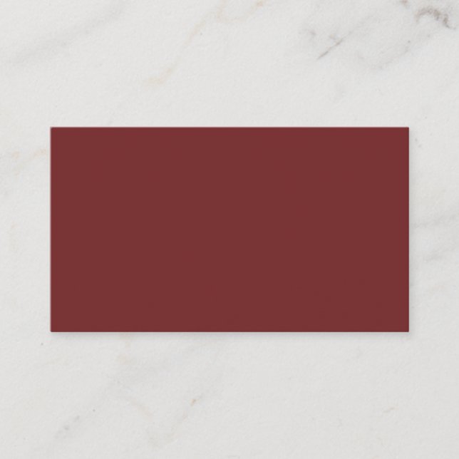 Standard Burgundy Visitenkarte (Vorderseite)