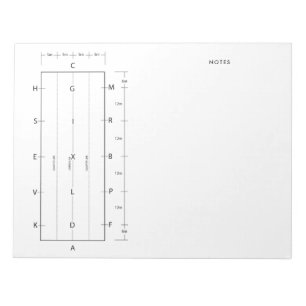 Standard Dressage Arena Template Wettbewerb Notizblock