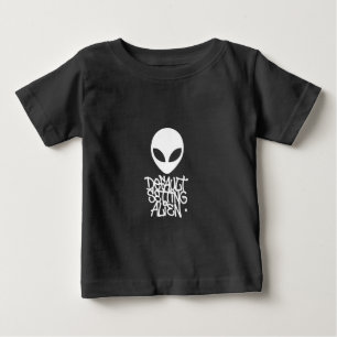 Standard Einstellung Alien (Stil 1 Schwarz) Baby T-shirt