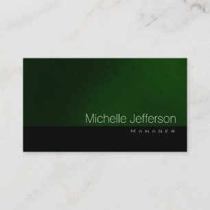 Standard-Green Black Business Card Visitenkarte