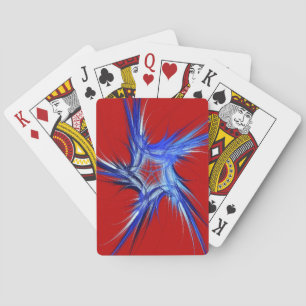 Standard-Index Abstrakte Rot/Weiß-Karten Spielkarten