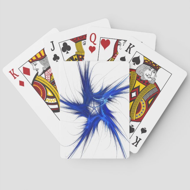 Standard-Index-Karten Abstrakt blau/weiß Spielkarten (Rückseite)