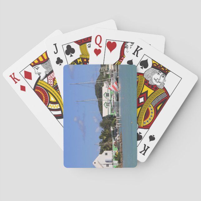 Standard-Index-Karten Antigua-Hafen Spielkarten (Rückseite)