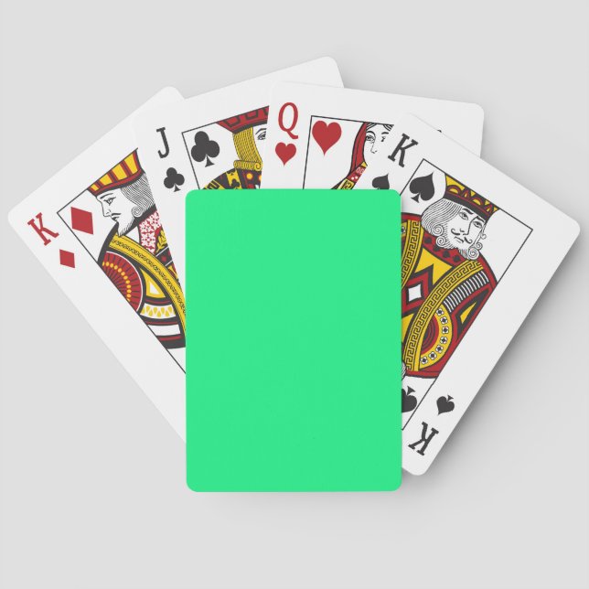 Standard-Index-Playing CRDS Solid Neon Green Spielkarten (Rückseite)