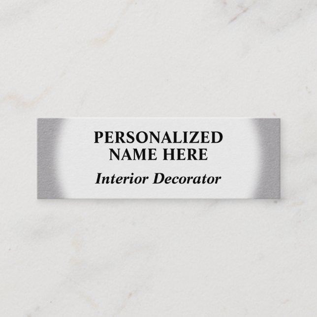 Standard-Innendekorationskarte Mini Visitenkarte (Vorderseite)