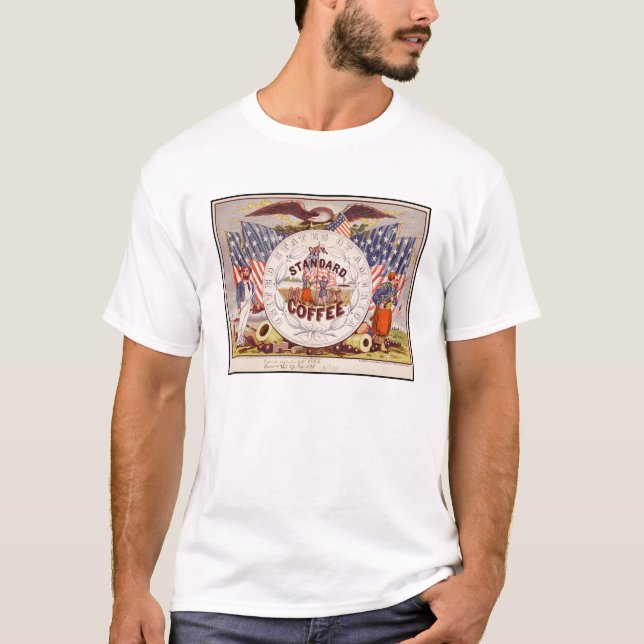 Standard-Kaffee - Vintage-Werbung T-Shirt (Vorderseite)